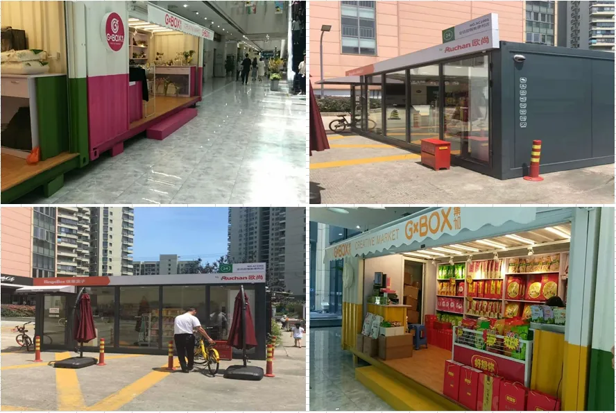 20 FT Metal Customized Mobile Shipping Container Shop Images