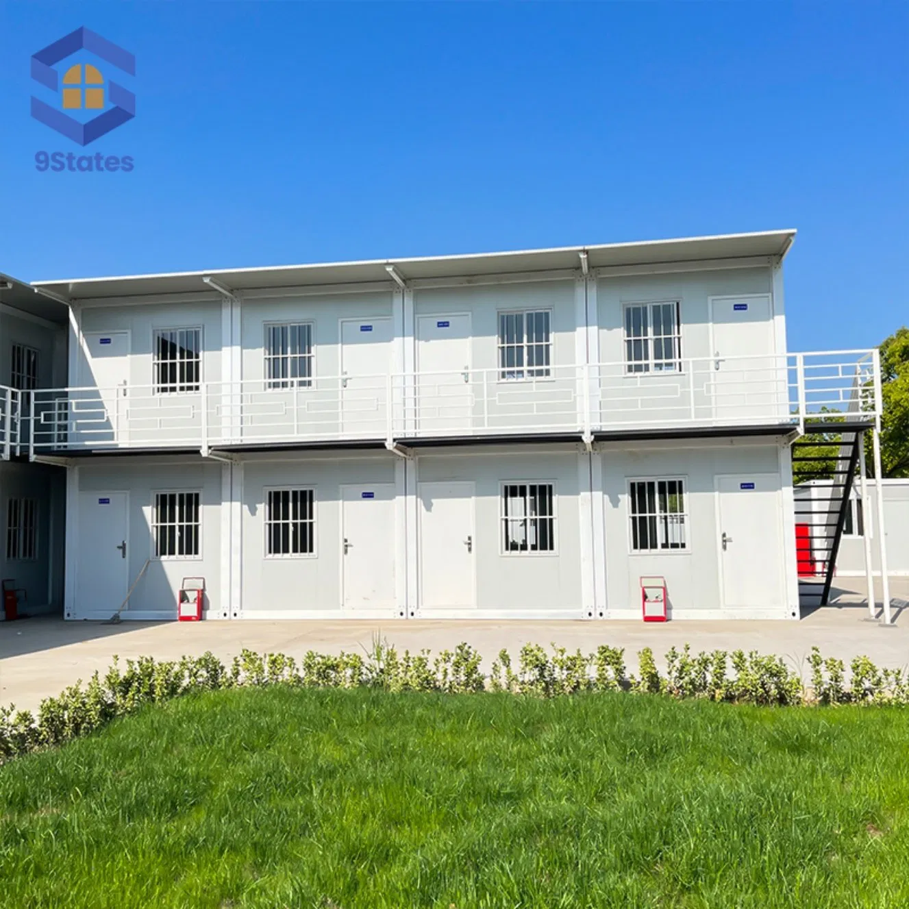 Heat Resistant Fire Retardant Prefabricated Building for Distribution Center Staff Lodging