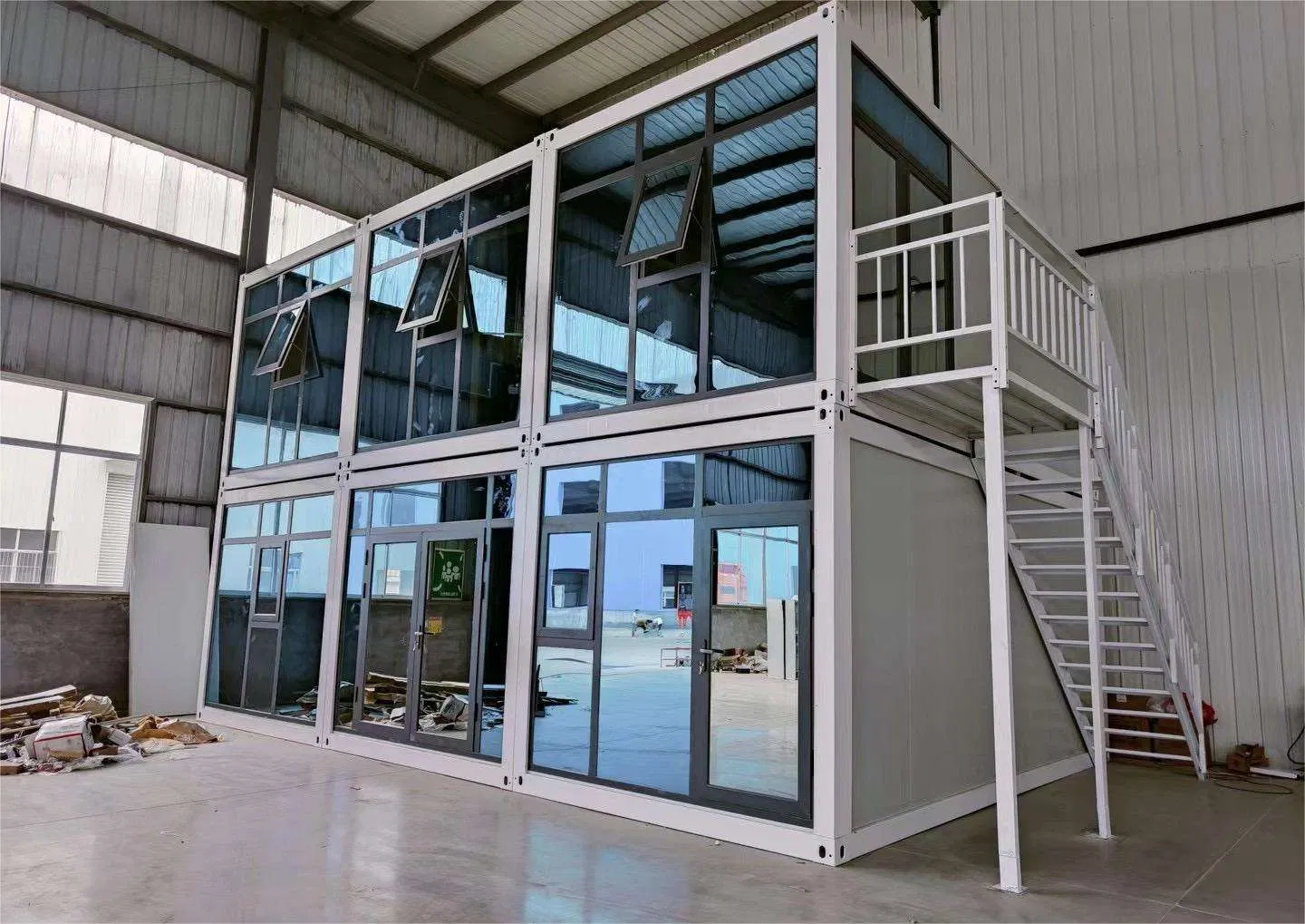 Module Prefabricated 2 Floor Prefab Light Steel Shipping Container Building House