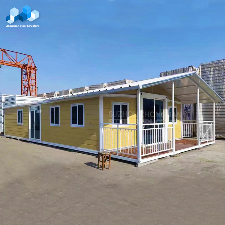 20FT/40FT Flat Pack Shipping Container Prefab Steel Container House with Two Bedrooms for Home Villa Mall or School Use
