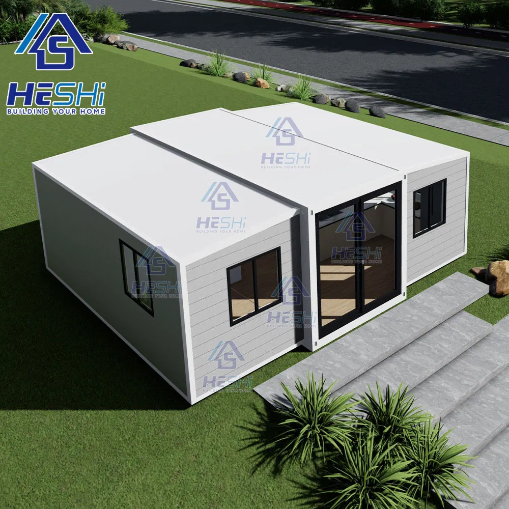 Waterproof Prefab 20FT 30FT 40FT Luxury Movable Home Two Bedroom Prefabricated Light Steel Expandable Container House