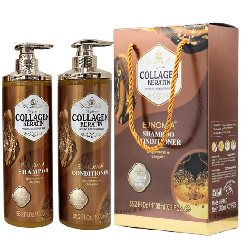 Sulfate Free Repair Treatment Hair Care Natural Biotin Argan Oil Coconut Anti Hair Loss Hair Growth Shampoo and Conditioner Set