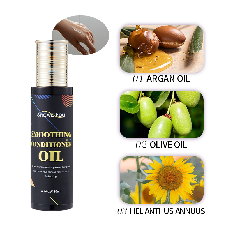 OEM Private Label Hair Care Olive Oil Moisturizing Smooth Scalp Anti-Itching Repair Argan Hair Oil