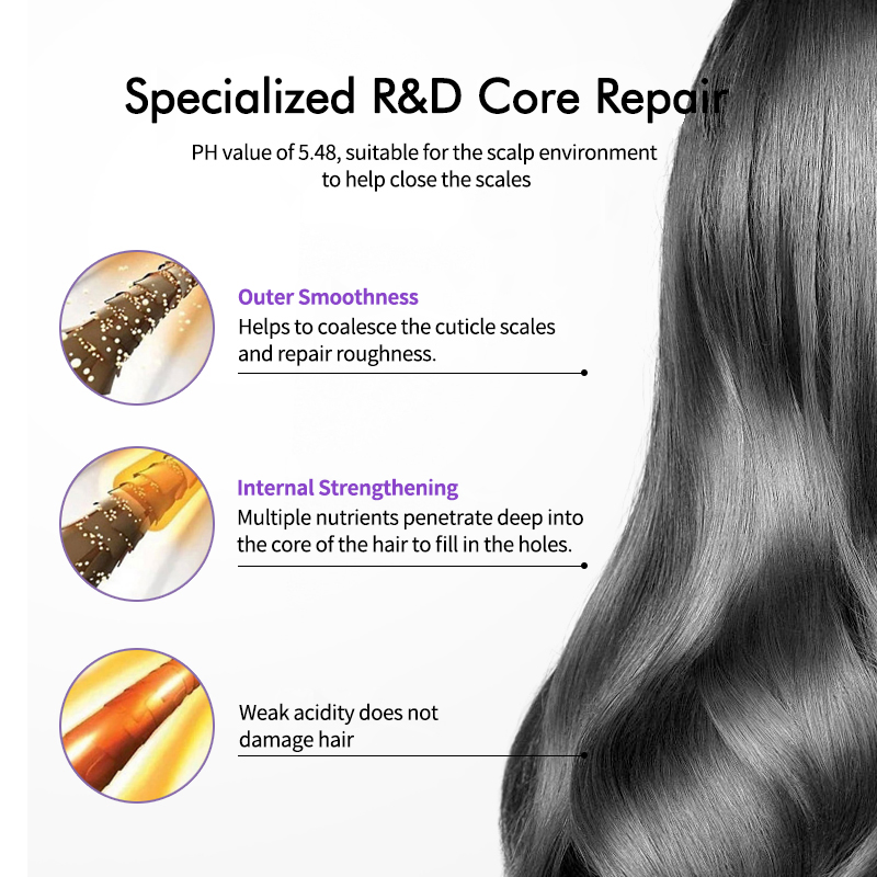 OEM/ODM Custom Nourishing Seaweed Hair Shampoo Deep Hydration Root Strengthening and Frizz Hair Care Shampoo