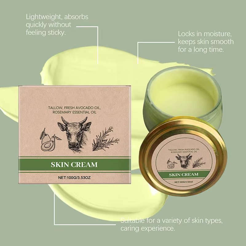 Deep Moisturizing Facial Tallow Honey Balm Repair for Daily Skin Care Face Cream