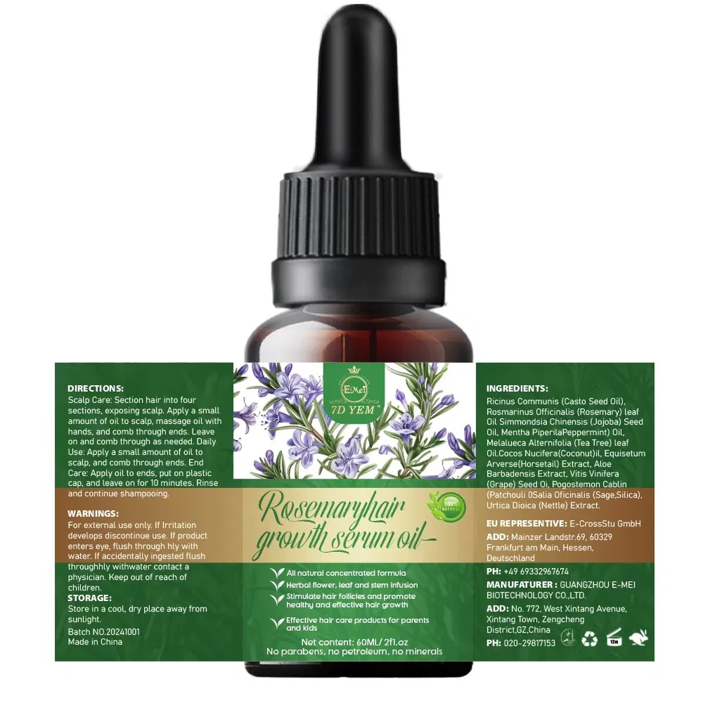Rosemary Hair Growth Essential Oil 30ml Improves Hair Quality Plant Essential Oil Nourishes Hair Care