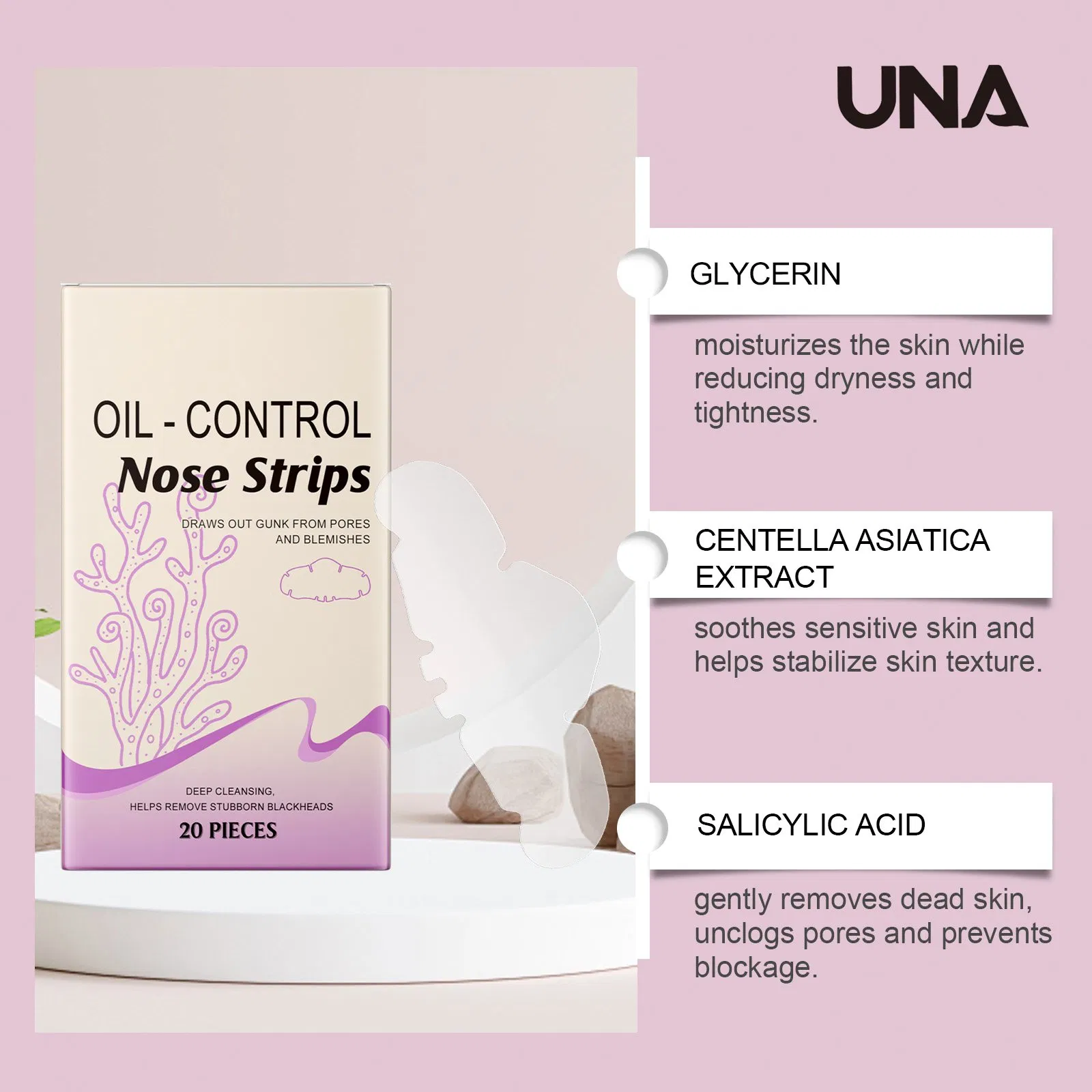 Nose Cleansing Patch - Daily Care for Nose, Gently Cleanses Facial Oil, Refreshing and Moisturizing Skin