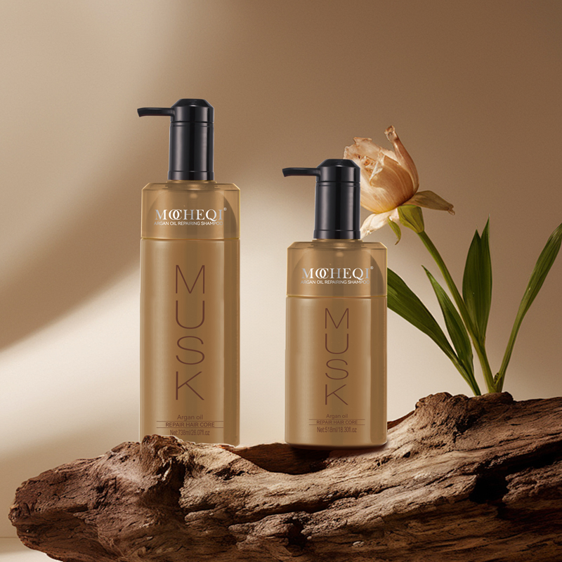 Mocheqi Premium Moroccan Argan Oil Shampoo for Nourishing Repairing Dry Hair Deep Hydration Hair Care