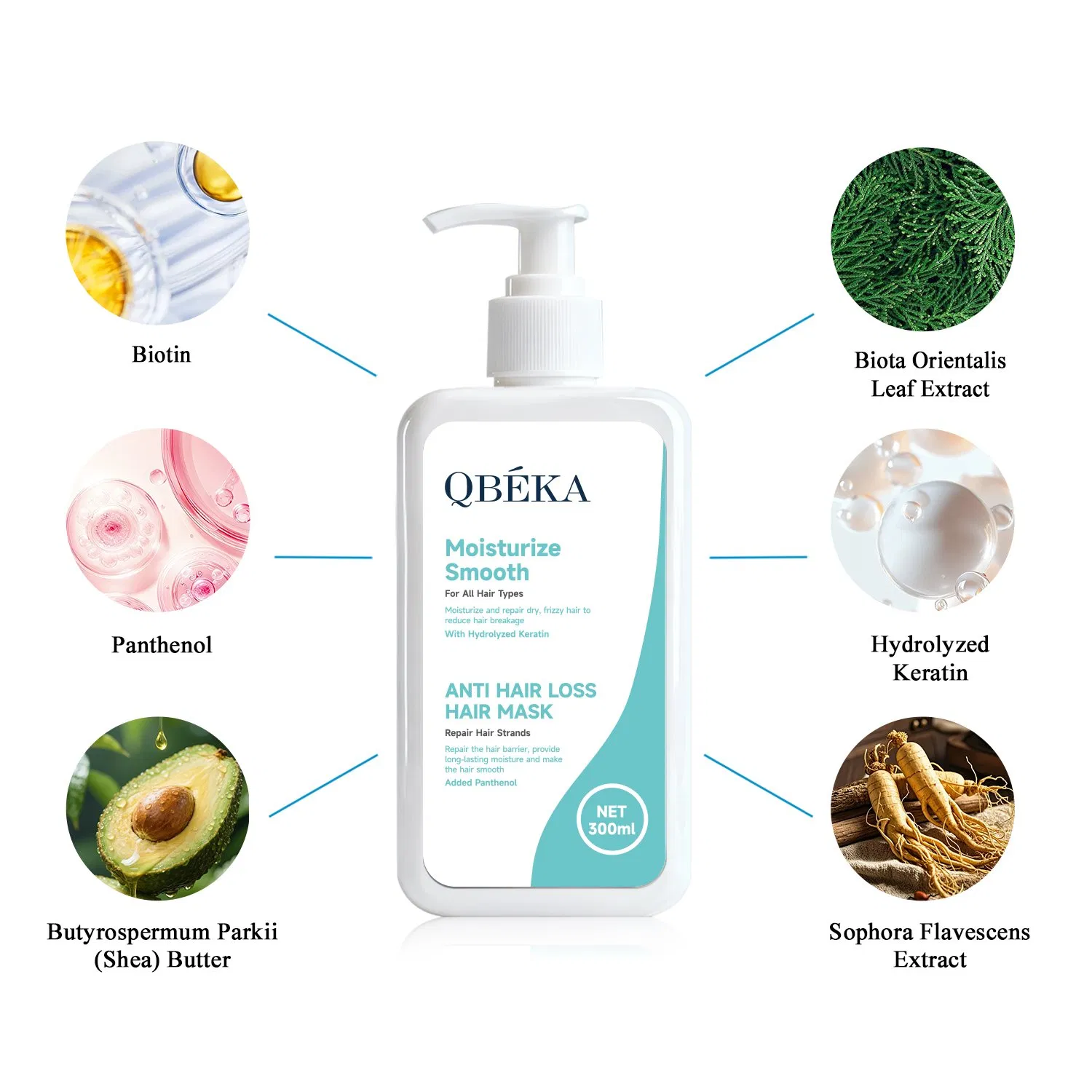 Organic Deep Repair Hair Mask Fermented Matsutake Extract for Dry Damaged Hair