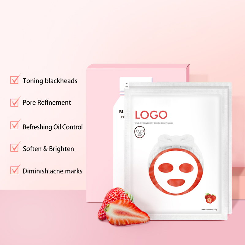 Orgainc Fruit Whitening &amp; Brightening Facial Mask Anti-Aging Skin Repair Oil Control Face Mask Skin Care
