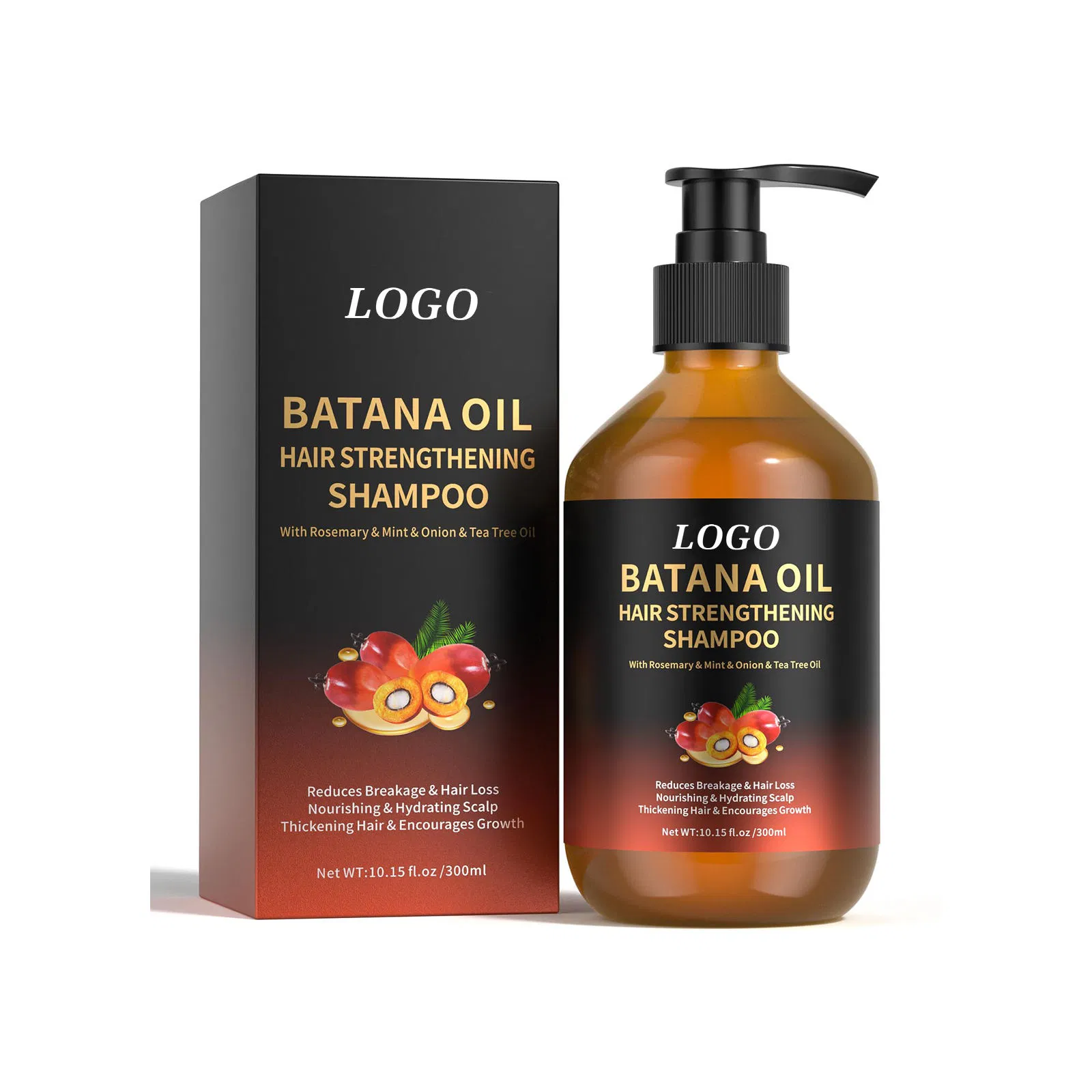 Private Label Natural Hair Care Products Honduras Batana Oil Shampoo Repairing Hydrating Strengthening Hair Growth