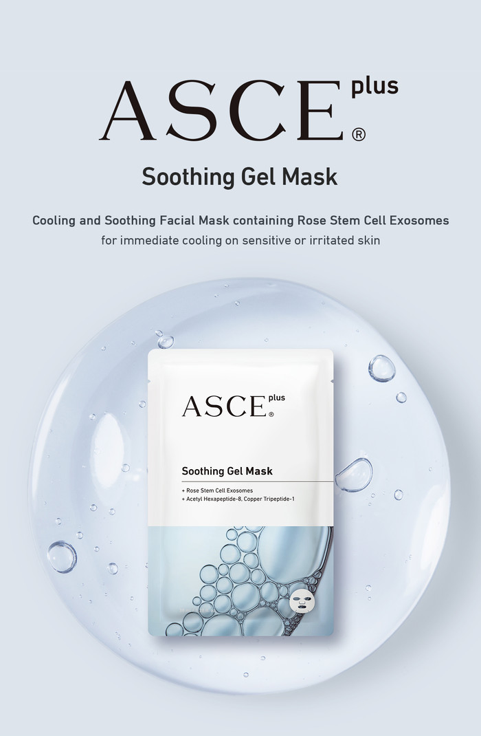 Korea Asce Soothing Gel Facial Mask for Immidiately Cooling on Sensitive or Irritated Skin