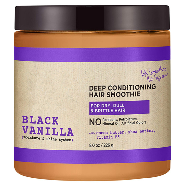 Vegan Natural Black Vanilla Moisture &amp; Shine Hair Smoothie Mask
