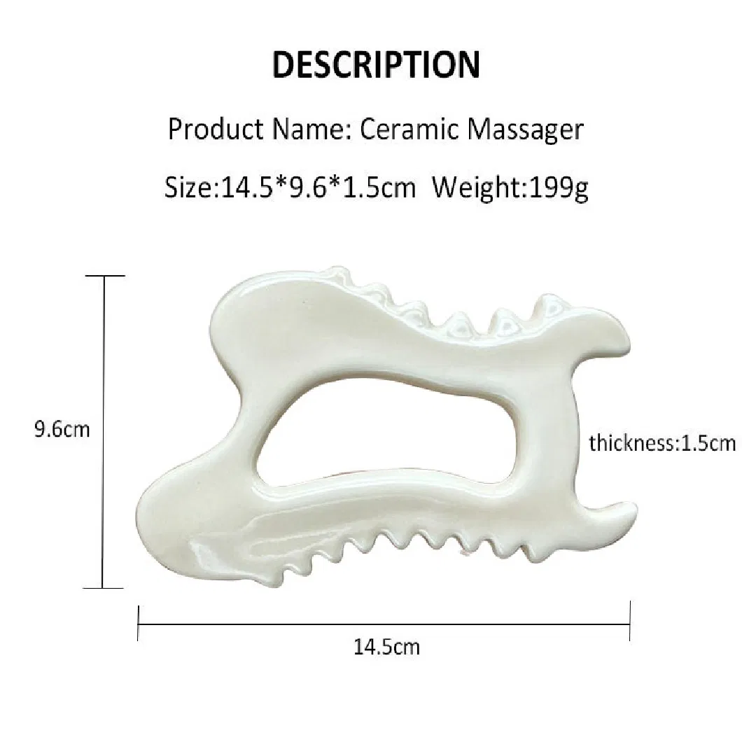 Effective Ceramic Guasha Board for Scalp Massage and Beauty Care