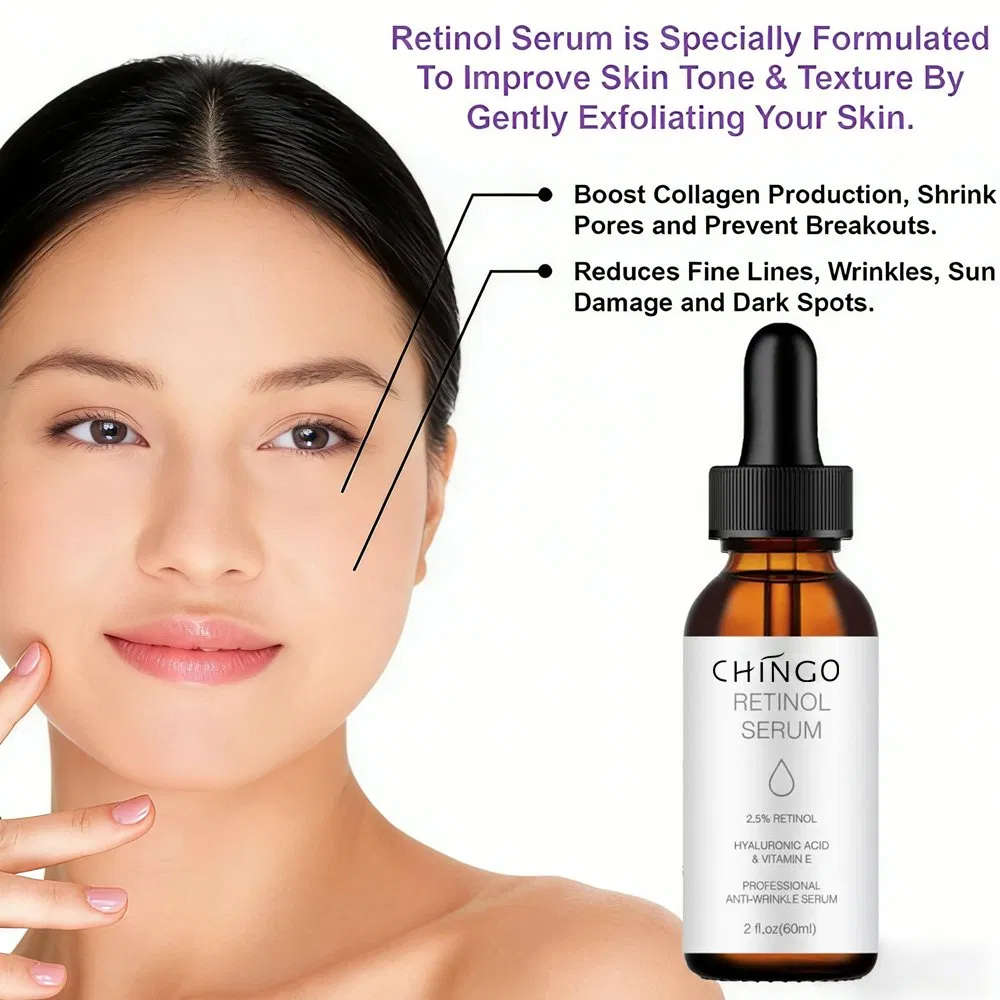 Moisturizing Essence Skin Care Repair Serum Retinol Anti-Aging Brightening Facial Serum