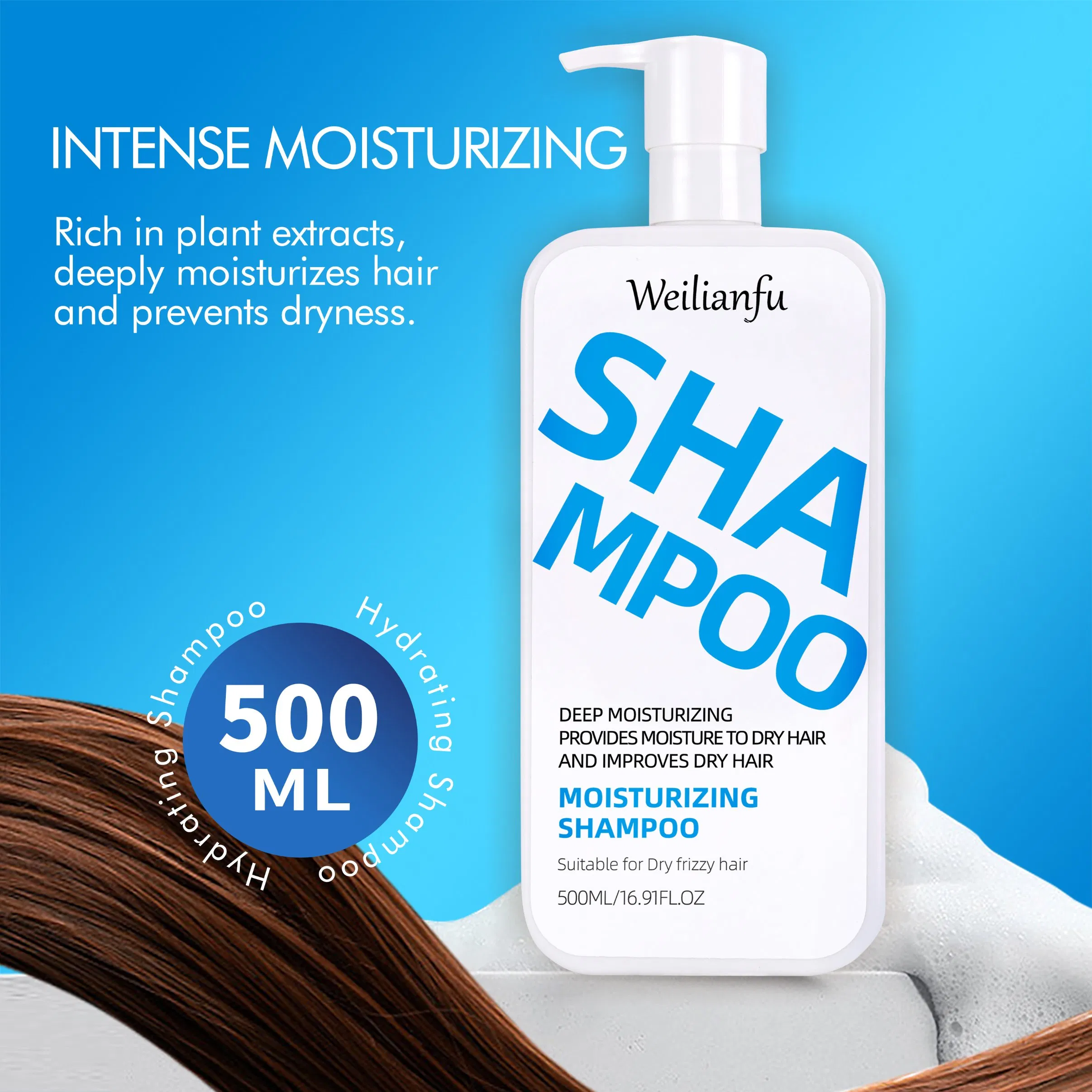 Nourishing Hair Shampoo and Conditioner Set Moisturizing Formula for Shine Hair Smoothness and Tangle-Free Hair Care