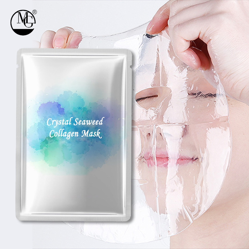 Korean Private Label Face Organic Collagen Brightening Cosmetic Sheet Whiten Facial Mask