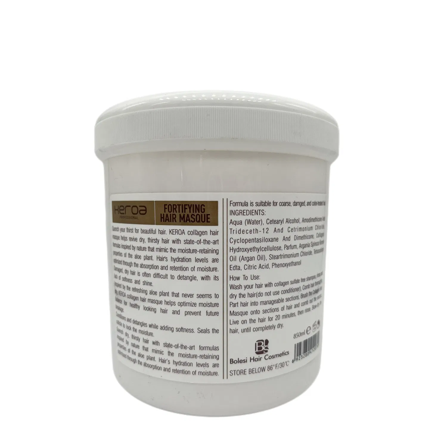 Hair Care Products 850ml Deep Nourishing Moisturizing Collagen Hair Mask Treatment