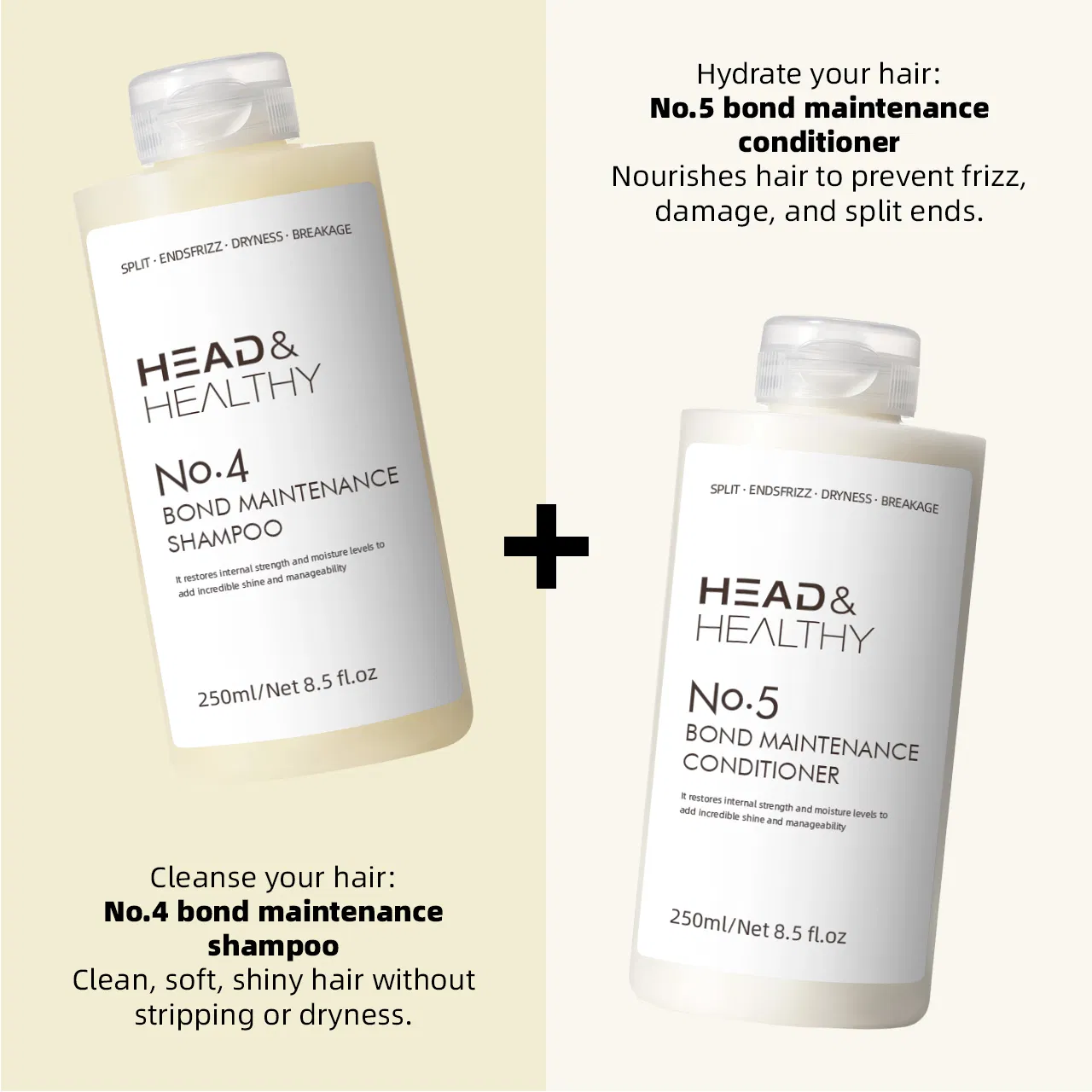 No. 4 Hair Mask 100ml Shampoo Hair Mask Structure Restoration, Hot Dyeing Repair, Dryness and Frizz