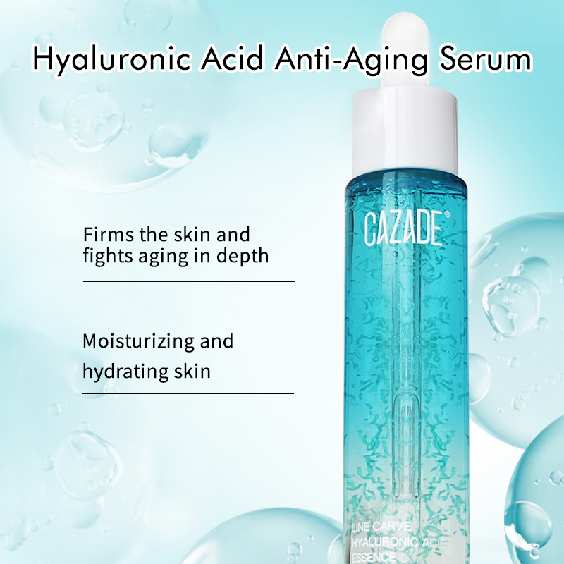 Private Label Hyaluronic Acid Facial Serum Deep Hydration Skin Repair Anti-Aging Skin Texture Reduces Fine Lines Wrinkles Skin Care
