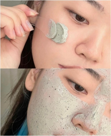 Mung Bean Pore Cleansing Facial Clay Mask Brightening Anti Acne Face Clay Mask for Women