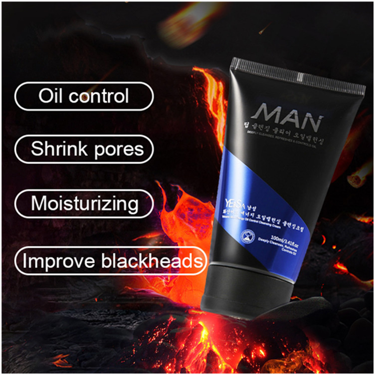 OEM Custom Deep Cleansing Oil Control Face Wash Facial Cleanser for Men