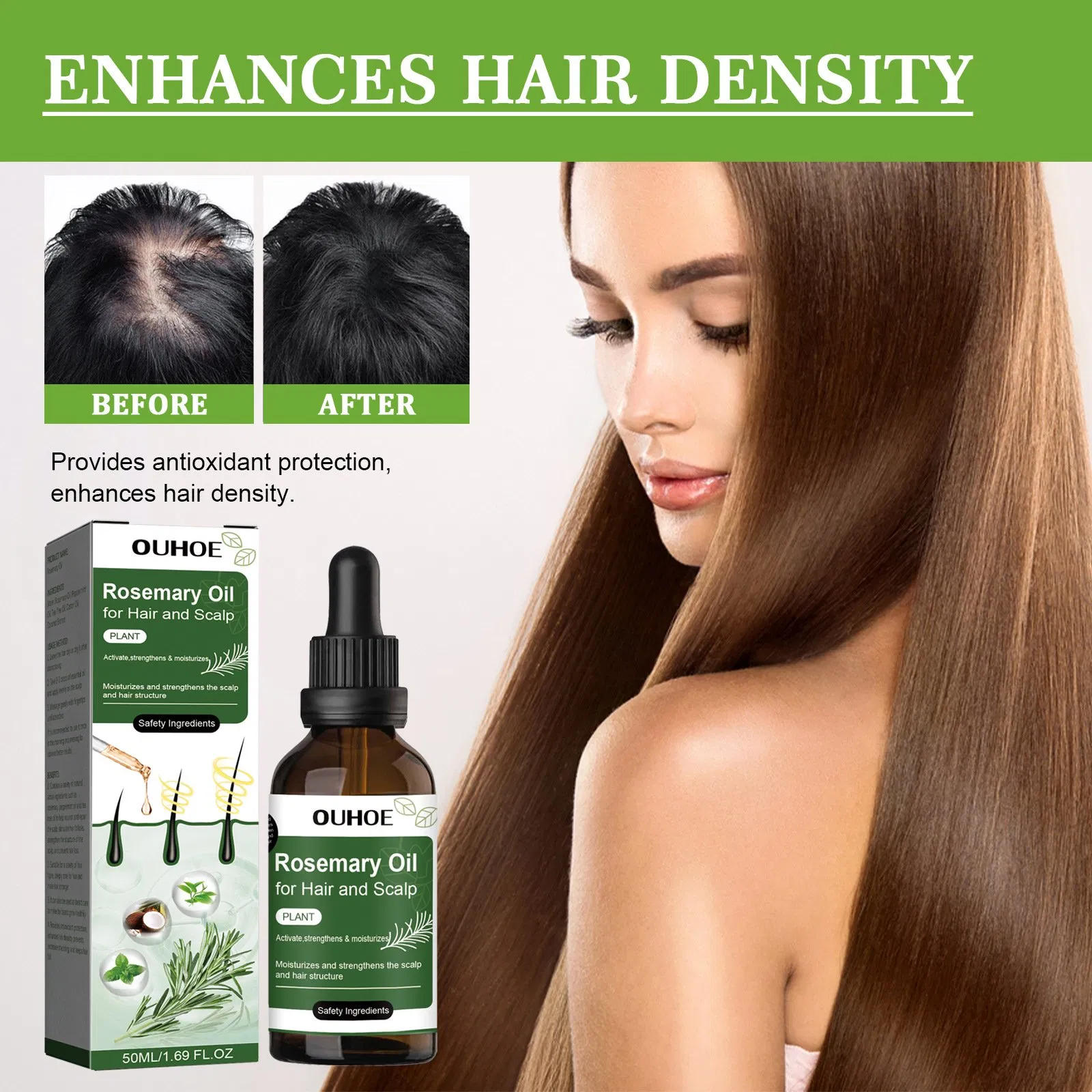 50ml Private Label Best Hair Fast Hair Serum Oil Treatment for Fast Hair Growth Oil