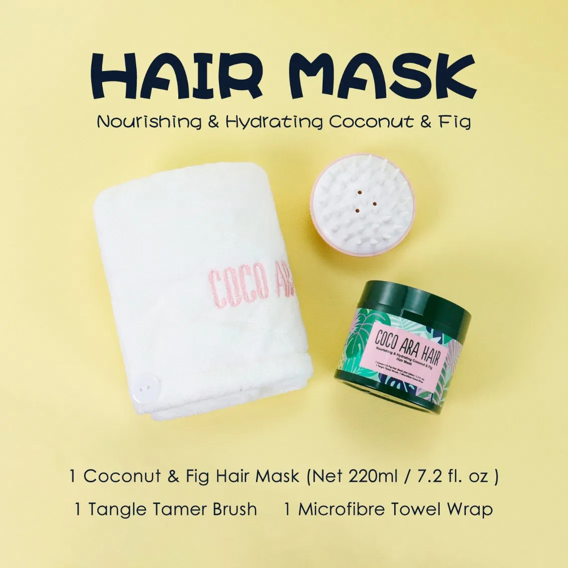 Nourishing Coconut &amp; Fig Hair Mask for Deep Hydration