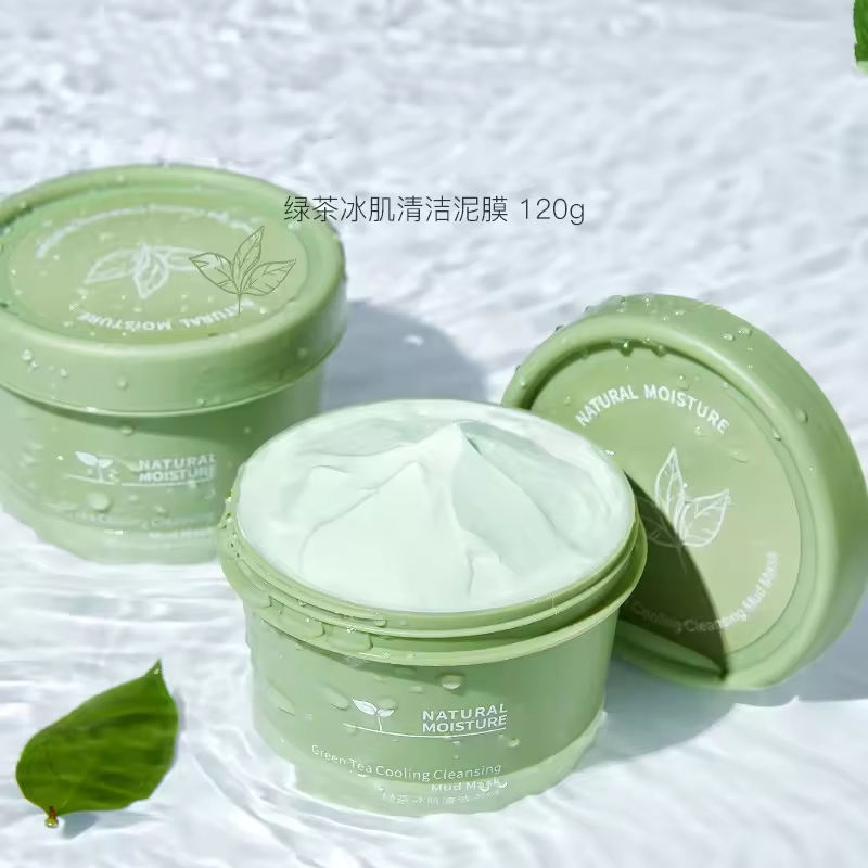 Green Tea Clay Facial Care Deep Cleansing Face Mud