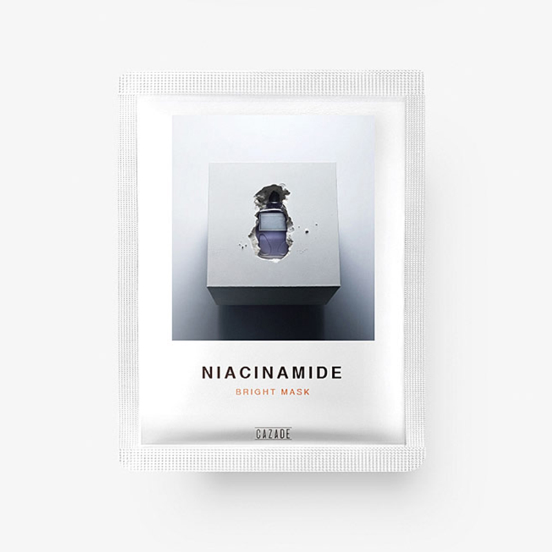 Private Label Nicotinamide Brightening Facial Sheet Mask Hydrating &amp; Soothing Anti-Aging Treatment for Sensitive Skin Care Face Mask