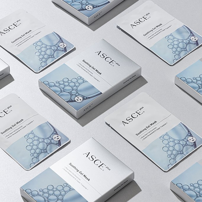 Korea Asce Soothing Gel Facial Mask for Immidiately Cooling on Sensitive or Irritated Skin