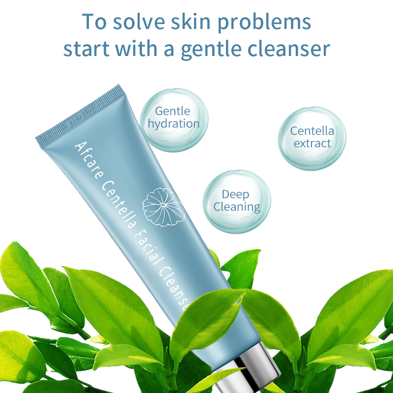 OEM/ODM Gentle Centella Cleansing Milk Repairs Skin Soothing Facial Cleanser