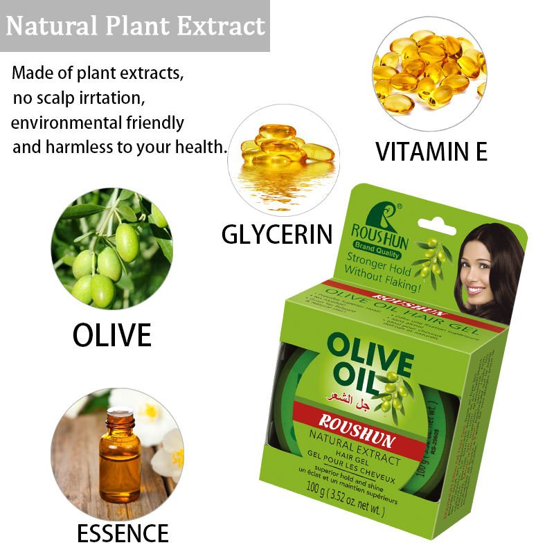 Olive Hair Food Natural Extract Hair Gel Superior Hold and Shine