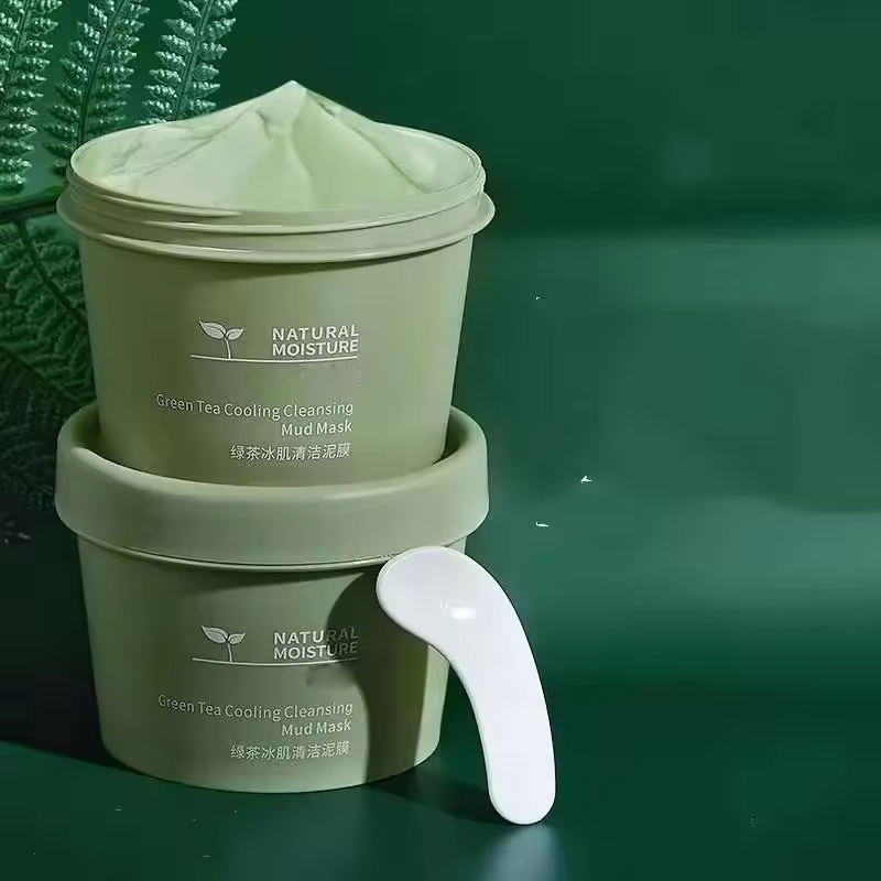 Green Tea Clay Facial Care Deep Cleansing Face Mud