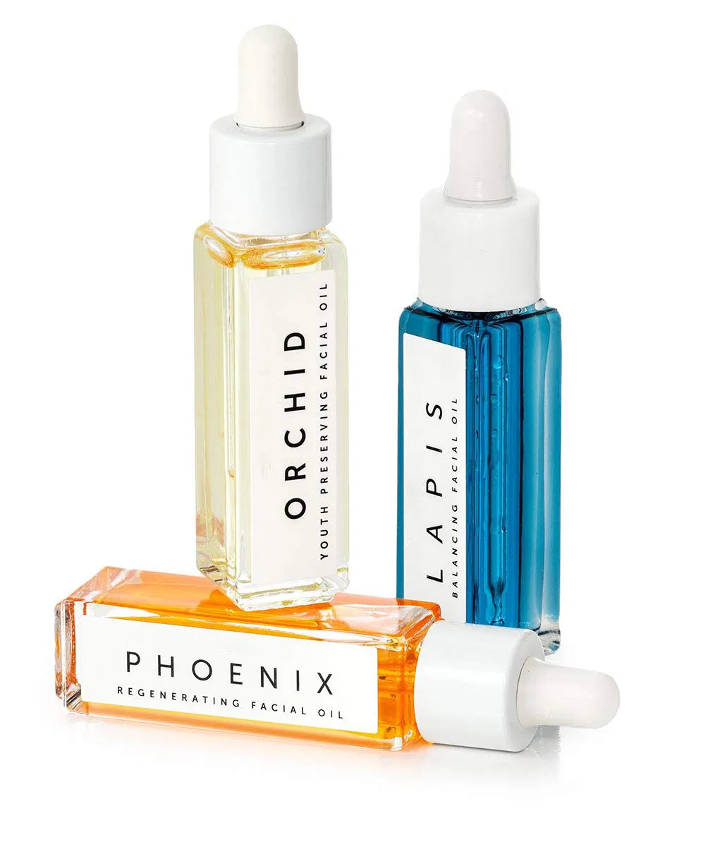 Skin Care Set Whitening Brightening Mini Facial Oil Travel Blue Tansy Oil Skin Care Kit for Gift