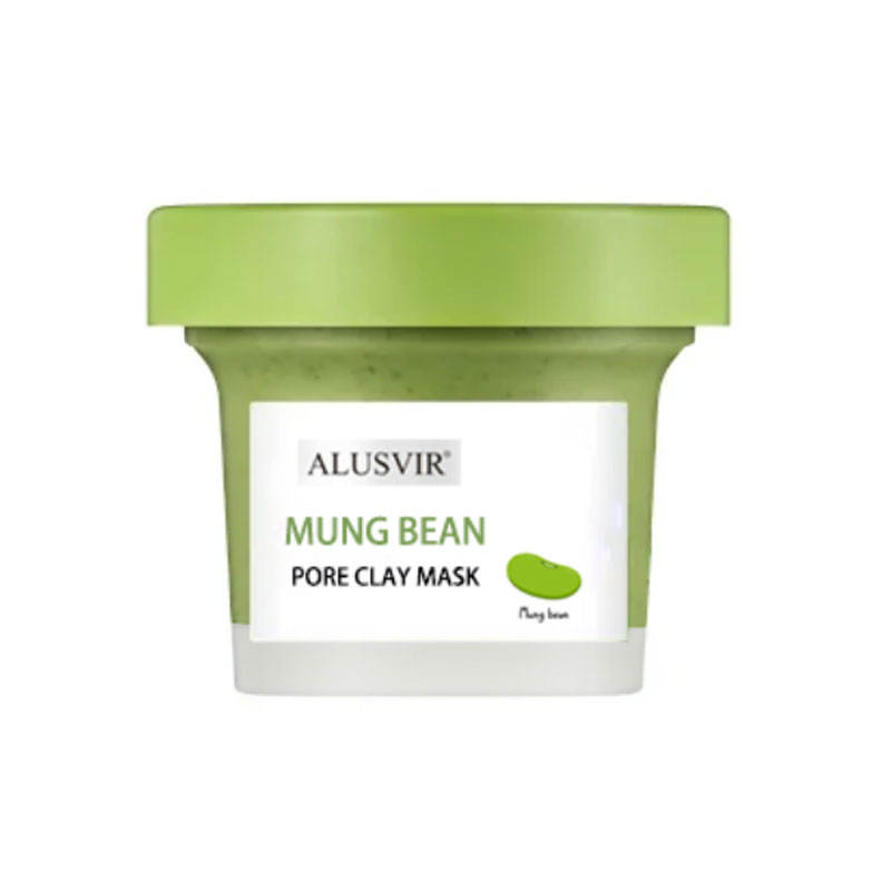 Mung Bean Pore Cleansing Facial Clay Mask Brightening Anti Acne Face Clay Mask for Women