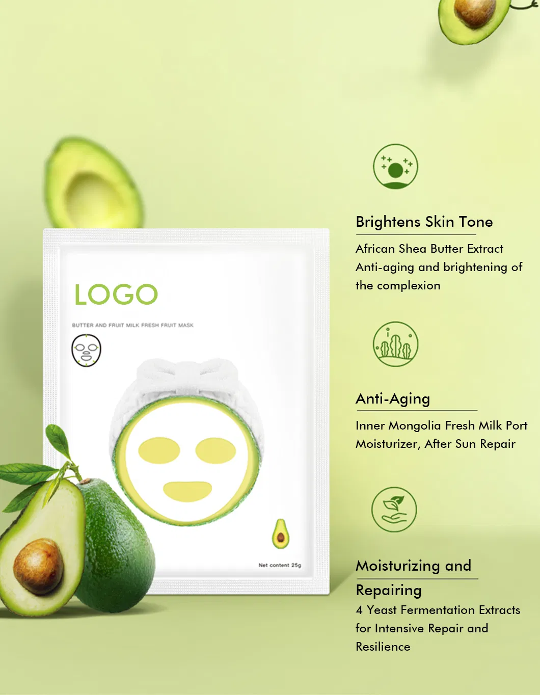 Avocado Mask Detail 2