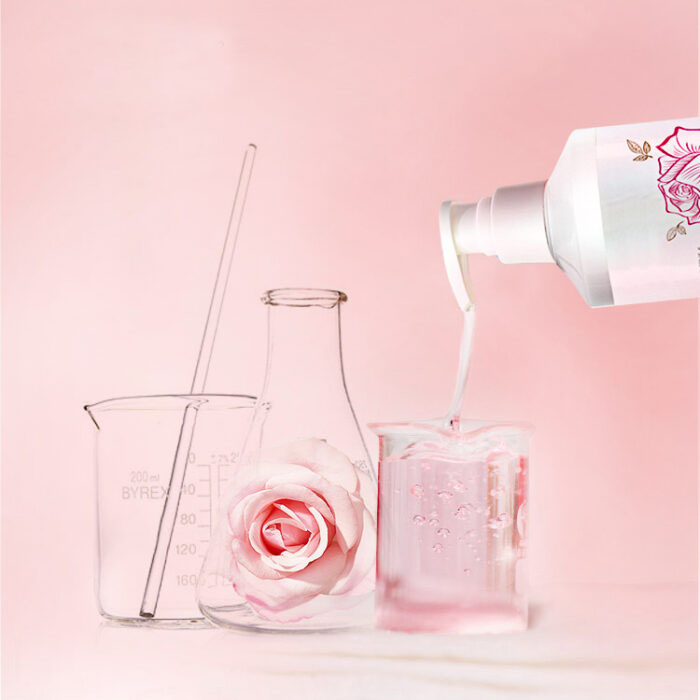 Private Label Anti Frizzy Anti Dandruff Hair Strengthening Rose Oil Essence Fragrance Hair Shampoo