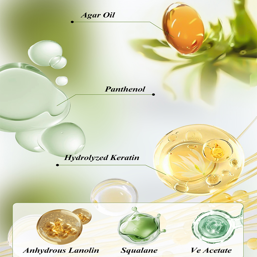 Plant Extract Instant Repair Hair Oil for Silky Shine and Strength