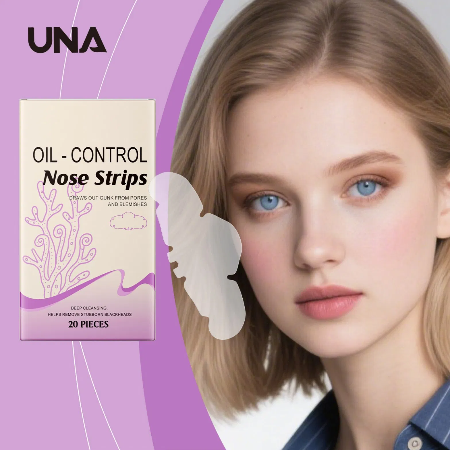 Nose Cleansing Patch - Daily Care for Nose, Gently Cleanses Facial Oil, Refreshing and Moisturizing Skin