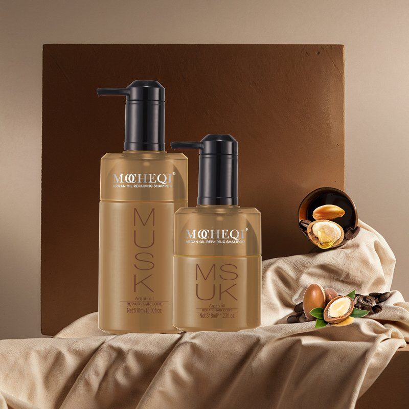 Mocheqi Premium Moroccan Argan Oil Shampoo for Nourishing Repairing Dry Hair Deep Hydration Hair Care