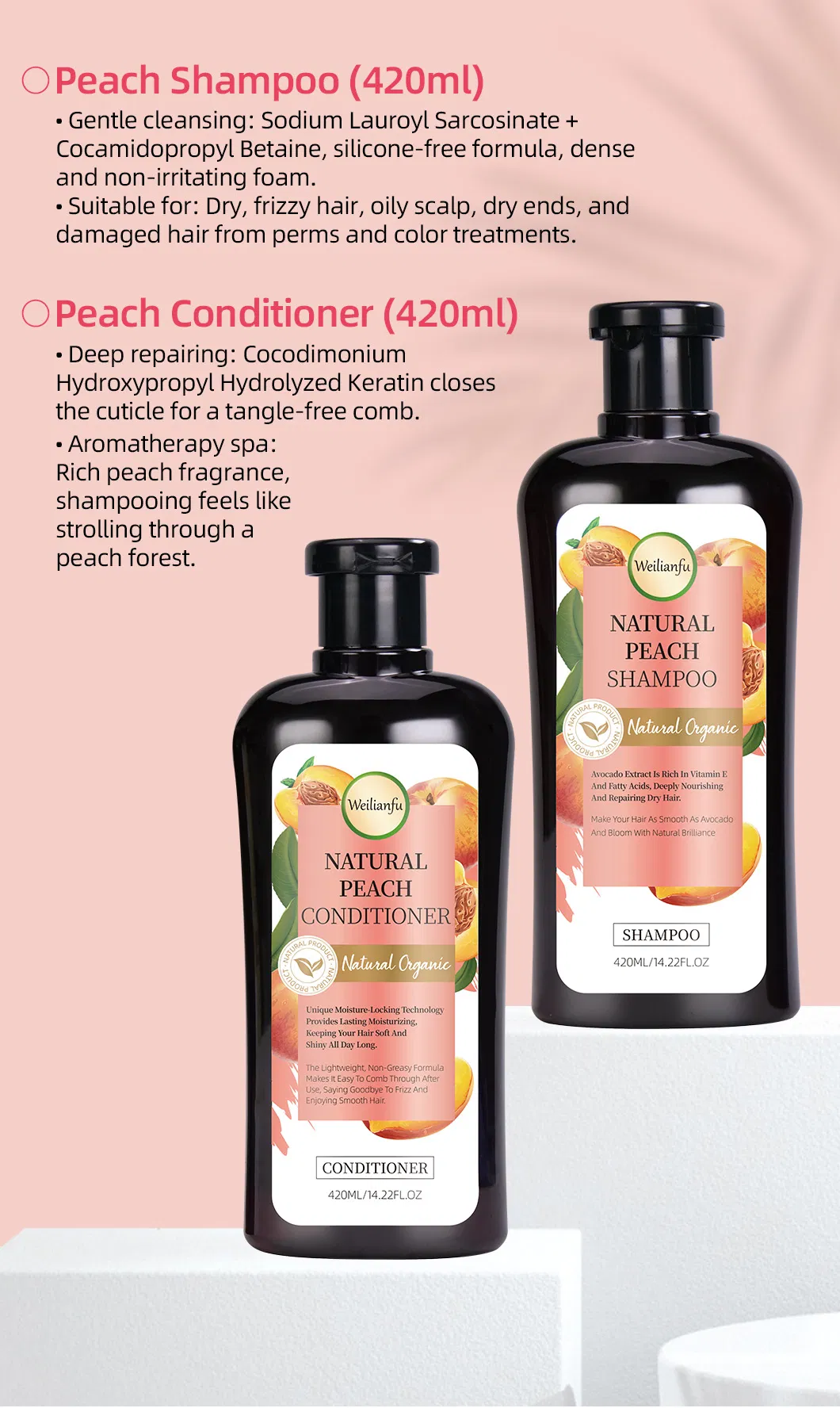Peach Shampoo Detail 2