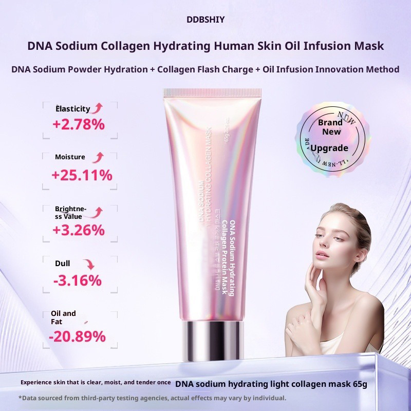 Pdrn Peel off Facial Mask Firming Depuffing Hydration Salmon DNA Collagen Mask for Refined Face Korean Skin Care