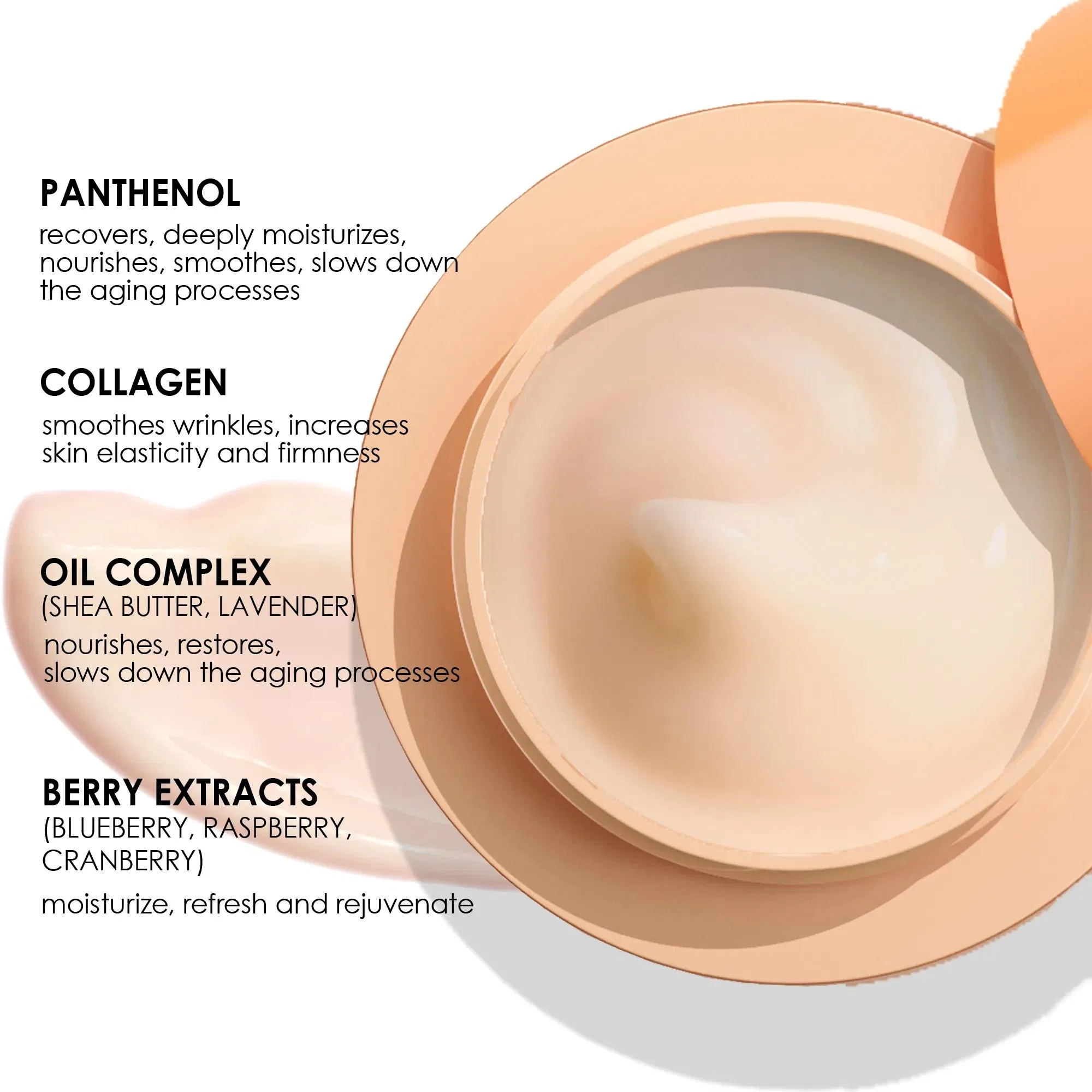 Private Label New Day and Night Facial Cream Repair Deep Dry Skin Revitalizes Hydrate Moisturizing Face Repair Cream