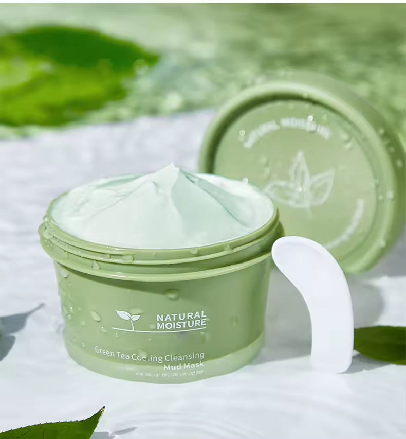 Green Tea Clay Facial Care Deep Cleansing Face Mud