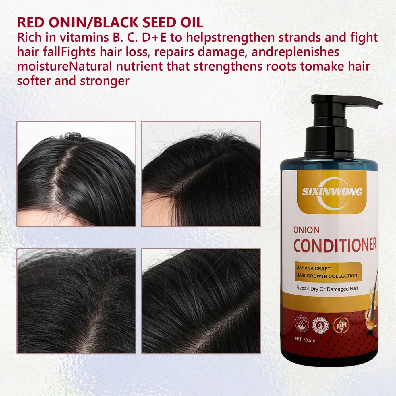 Beauty Cosmetics Onion Strengthen Repair Damage Nourishes All Hair Types Shampoo Conditioner