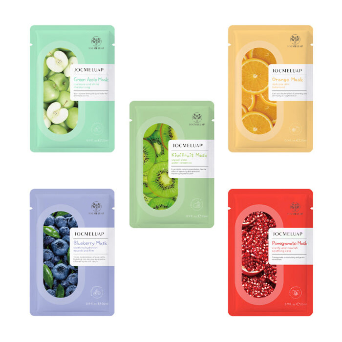 Cosmetics Factory High Quality Skin Care Whitening Brightening Hydrating Deep Moisturizing Sheet Fruit Face Masks Beauty Facial Mask