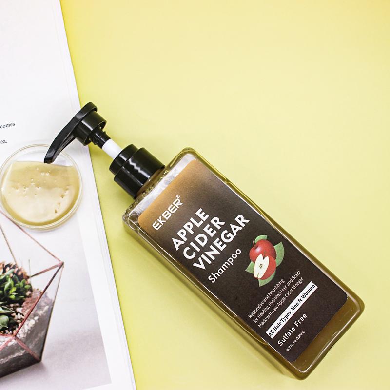 Best Sale Organic Enhance Shine Natural Ginseng Vegan Apple Cider Vinegar Hair Shampoo Conditioner Keratin Hair Care