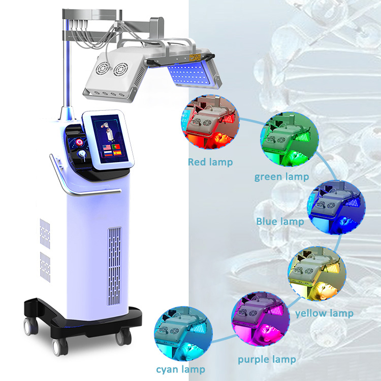 7 Colors PDT LED Photon Light Therapy Machine Unique Light Energy Mode Improve Skin Scalp Problems PDT LED Skin Care Equipment