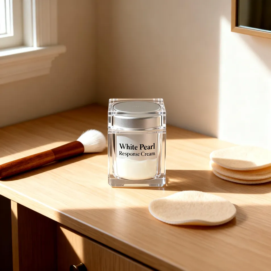 White Pearl Response Cream Front View